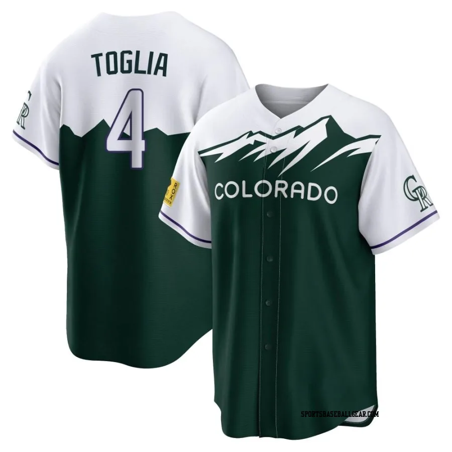 Michael Toglia Youth Colorado Rockies Green Replica 2022 City Connect Jersey