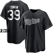 Michael Tonkin Men's Minnesota Twins Black/White Replica Jersey