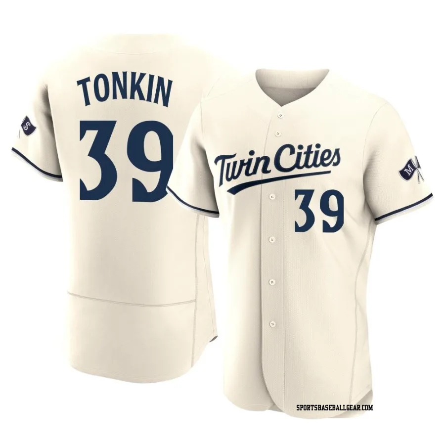 Michael Tonkin Men's Minnesota Twins Cream Authentic Alternate 2023 Jersey