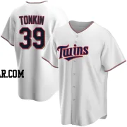 Michael Tonkin Men's Minnesota Twins White Replica Home Jersey