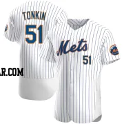 Michael Tonkin Men's New York Mets White Authentic Home Jersey