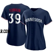 Michael Tonkin Women's Minnesota Twins Navy Authentic Alternate Jersey