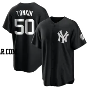 Michael Tonkin Youth New York Yankees Black/White Replica Jersey