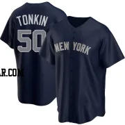 Michael Tonkin Youth New York Yankees Navy Replica Alternate Jersey