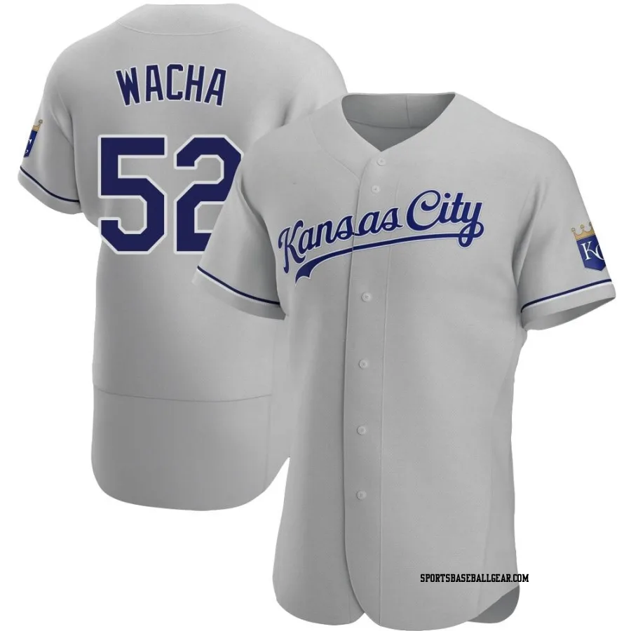 Michael Wacha Men's Kansas City Royals Gray Authentic Road Jersey