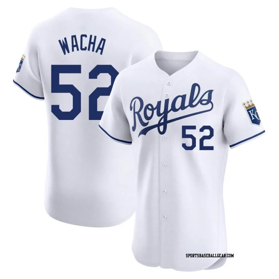 Michael Wacha Men's Kansas City Royals White Elite Home Jersey