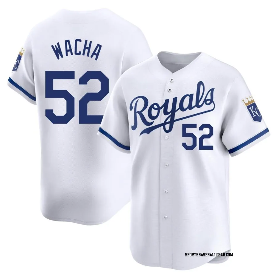 Michael Wacha Men's Kansas City Royals White Limited Home Jersey