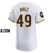 Michel Baez Men's San Diego Padres White Elite Home Patch Jersey