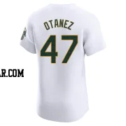 Michel Otanez Men's Oakland Athletics White Elite Home Jersey