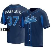 Michele Vassalotti Men's Italy Baseball Navy Replica 2023 World Baseball Classic Jersey