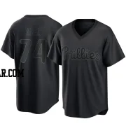 Mick Abel Men's Philadelphia Phillies Black Replica Pitch Fashion Jersey