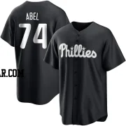 Mick Abel Men's Philadelphia Phillies Black/White Replica Jersey