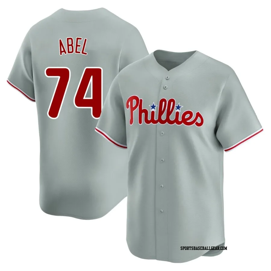 Mick Abel Men's Philadelphia Phillies Gray Limited Away Jersey