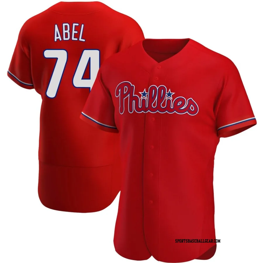 Mick Abel Men's Philadelphia Phillies Red Authentic Alternate Jersey