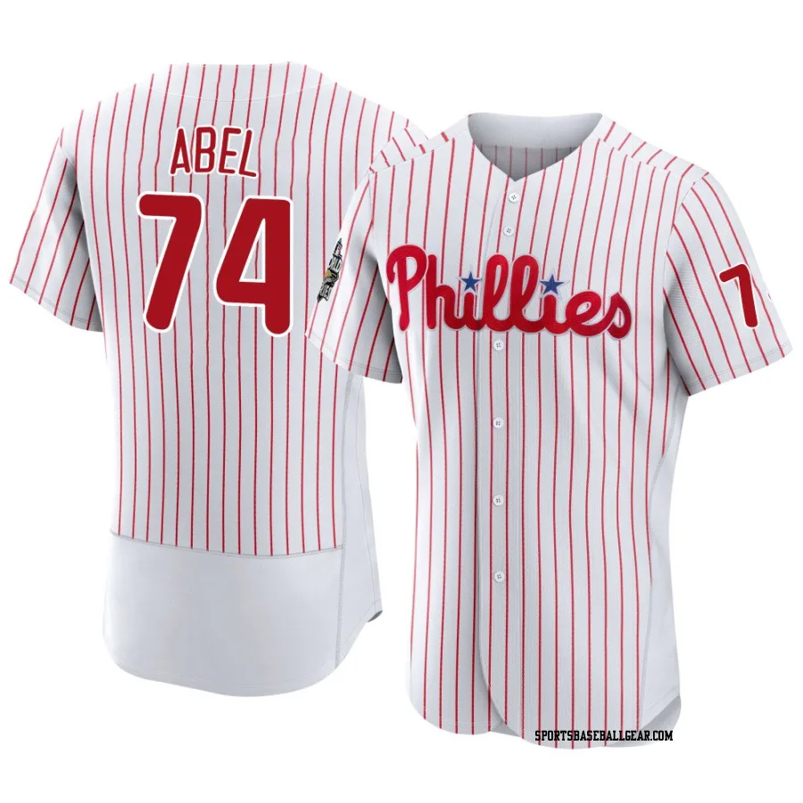 Mick Abel Men's Philadelphia Phillies White Authentic 2022 World Series Home Jersey