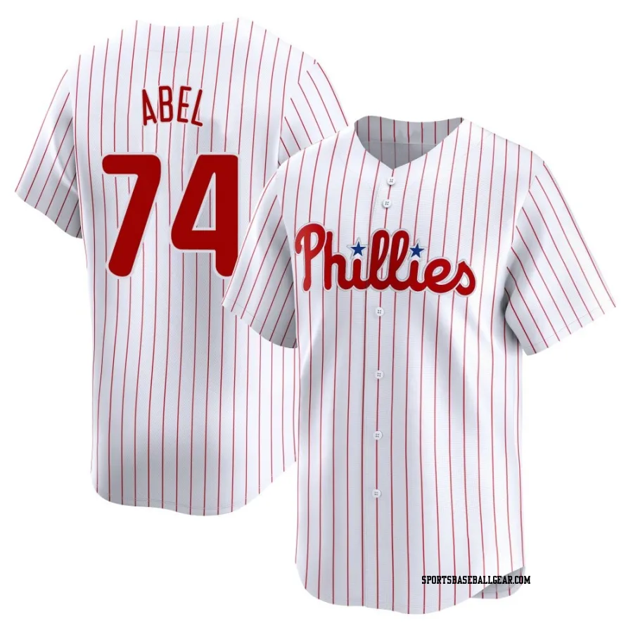 Mick Abel Men's Philadelphia Phillies White Limited Home Jersey