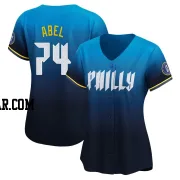 Mick Abel Women's Philadelphia Phillies Blue Limited 2024 City Connect Jersey