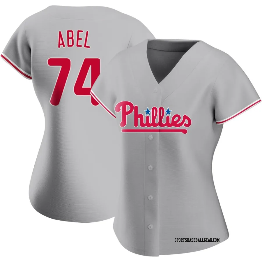 Mick Abel Women's Philadelphia Phillies Gray Replica Road Jersey