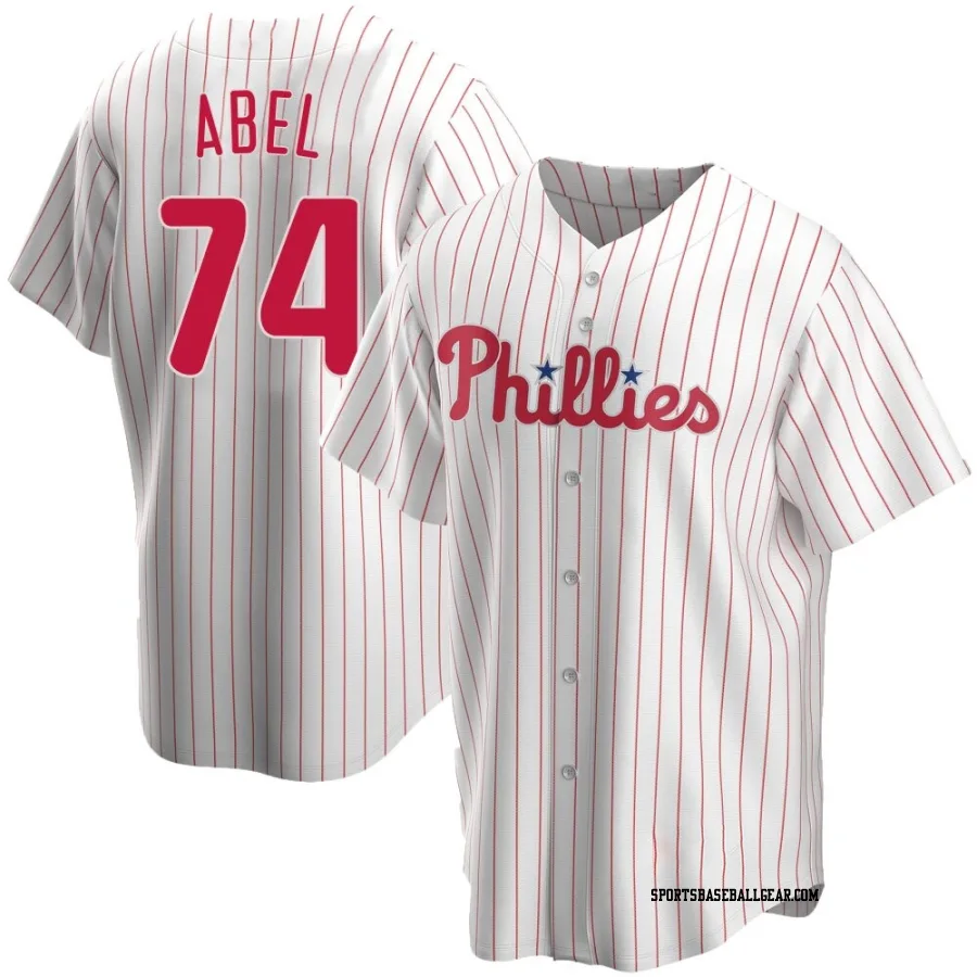 Mick Abel Youth Philadelphia Phillies White Replica Home Jersey