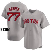 Mickey Gasper Men's Boston Red Sox Gray Limited Away Jersey