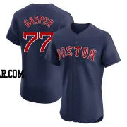 Mickey Gasper Men's Boston Red Sox Navy Elite Alternate Jersey