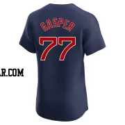 Mickey Gasper Men's Boston Red Sox Navy Elite Alternate Jersey