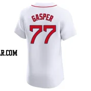 Mickey Gasper Men's Boston Red Sox White Elite Home Jersey