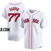 Mickey Gasper Men's Boston Red Sox White Limited Home Jersey