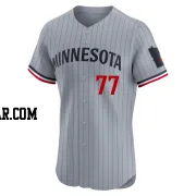 Mickey Gasper Men's Minnesota Twins Gray Elite Road Jersey