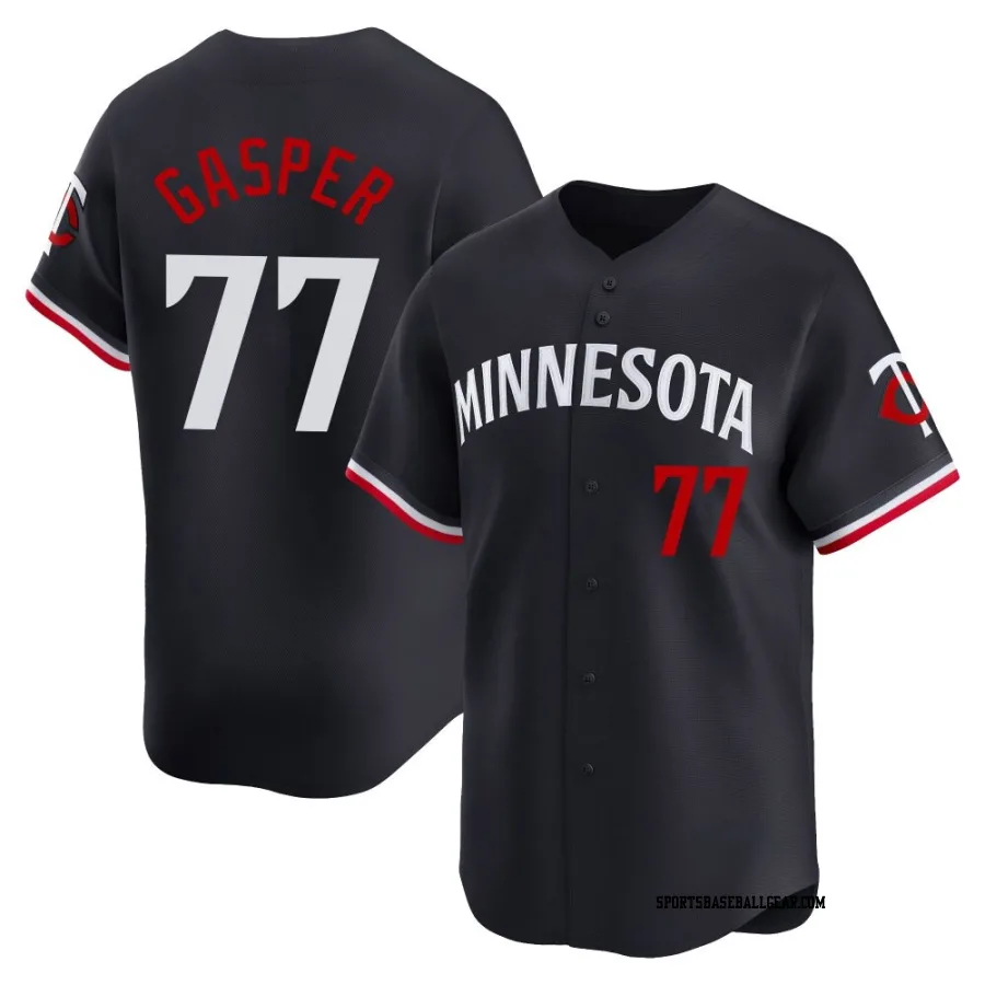 Mickey Gasper Men's Minnesota Twins Navy Limited Alternate Jersey