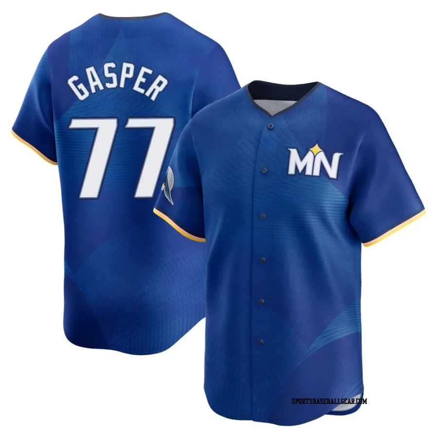 Mickey Gasper Men's Minnesota Twins Royal Limited 2024 City Connect Jersey