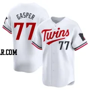 Mickey Gasper Men's Minnesota Twins White Limited Home Jersey