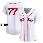 Mickey Gasper Women's Boston Red Sox White Limited 2nd Home Jersey