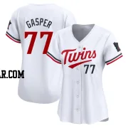 Mickey Gasper Women's Minnesota Twins White Limited Home Jersey