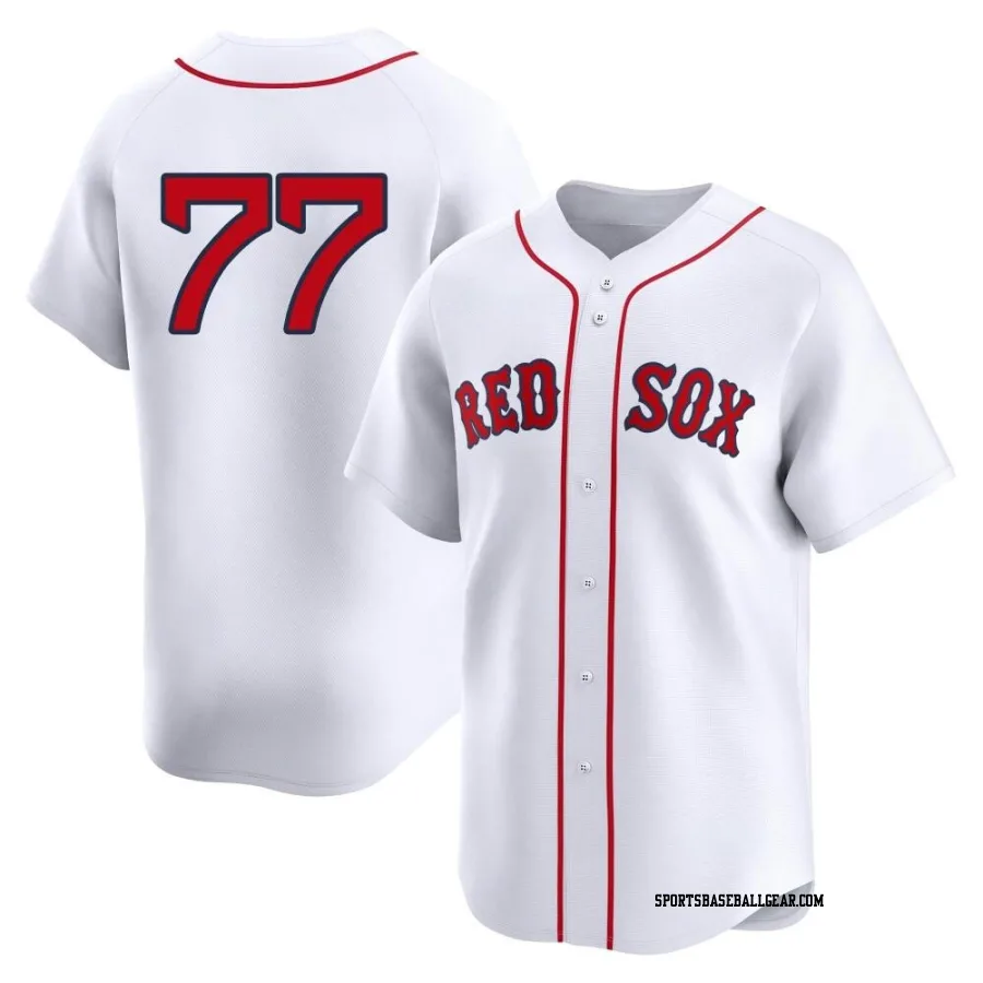 Mickey Gasper Youth Boston Red Sox White Limited 2nd Home Jersey