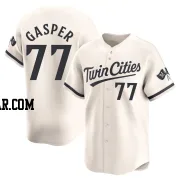 Mickey Gasper Youth Minnesota Twins Cream Limited Alternate Jersey