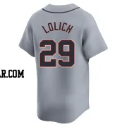 Mickey Lolich Men's Detroit Tigers Gray Limited Road Jersey