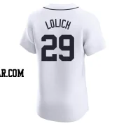 Mickey Lolich Men's Detroit Tigers White Elite Home Jersey