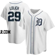 Mickey Lolich Men's Detroit Tigers White Replica Home Jersey