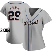 Mickey Lolich Women's Detroit Tigers Gray Authentic Road Jersey