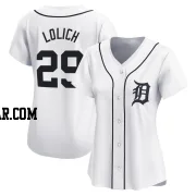 Mickey Lolich Women's Detroit Tigers White Limited Home Jersey