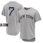 Mickey Mantle Men's New York Yankees Gray Authentic 2021 Field of Dreams Jersey