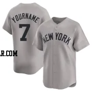 Mickey Mantle Men's New York Yankees Gray Limited Away Jersey