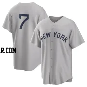 Mickey Mantle Men's New York Yankees Gray Replica 2021 Field of Dreams Jersey