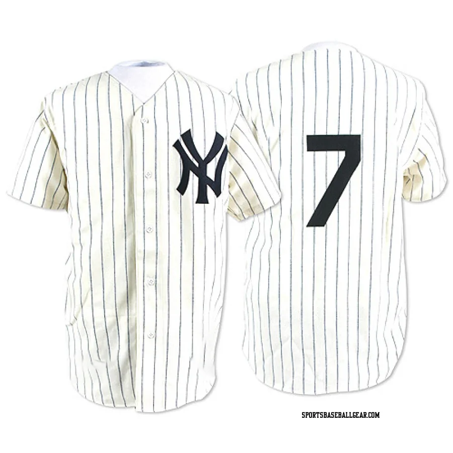 Mickey Mantle Men's New York Yankees White Replica Throwback Jersey