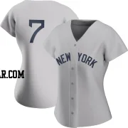 Mickey Mantle Women's New York Yankees Gray Authentic 2021 Field of Dreams Jersey