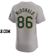 Mickey McDonald Men's Oakland Athletics Gray Elite Road Jersey