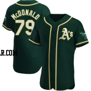 Mickey McDonald Men's Oakland Athletics Green Authentic Alternate Jersey