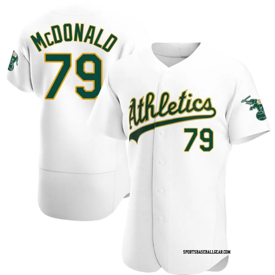 Mickey McDonald Men's Oakland Athletics White Authentic Home Jersey