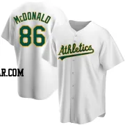 Mickey McDonald Men's Oakland Athletics White Replica Home Jersey